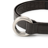 ダブルリングベルトクロコダイル ブラウン