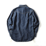 メイドインジャパン・ コットンリネンウエスタンシャツ