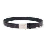 クロコダイル エンジンターンドバックルベルト ブラック