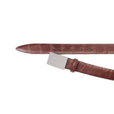 クロコダイル エンジンターンドバックルベルト テラコッタ