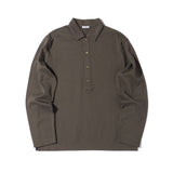 エジプシャンコットン プルオーバーシャツ ブラウン