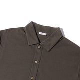 エジプシャンコットン プルオーバーシャツ ブラウン