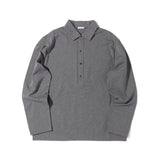 エジプシャンコットン プルオーバーシャツ グレー