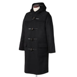 ヘビーウェイトカシミヤ ダッフルコート ブラック