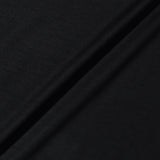 通年用 ウォッシャブルウール クルーネックTシャツ ブラック