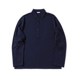 エジプシャンコットン プルオーバーシャツ ネイビー