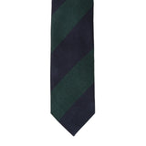 【3/13（金）19:00予約販売開始予定】【3月下旬頃発送予定】「SHIPS 完全監修」シルクコットン ブロックストライプレップタイ  グリーン×ネイビー