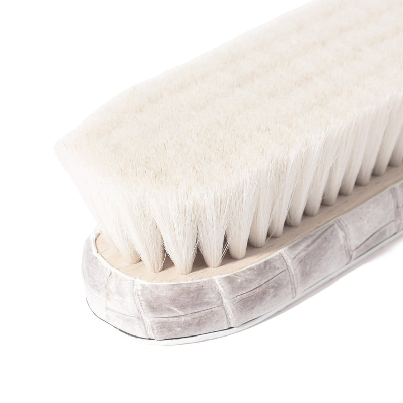 山羊毛 鰐革洋服ブラシ ヒマラヤ