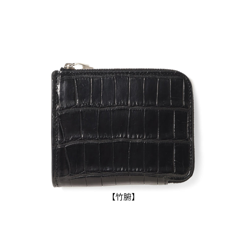 【11/27（木）19:00 販売開始予定】クロコダイル L字ジップウォレット ブラック