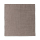 【1/24（土）13:00販売開始予定】Ermenegildo Zegna シルクウールリネン 千鳥柄 ポケットチーフ グレージュ