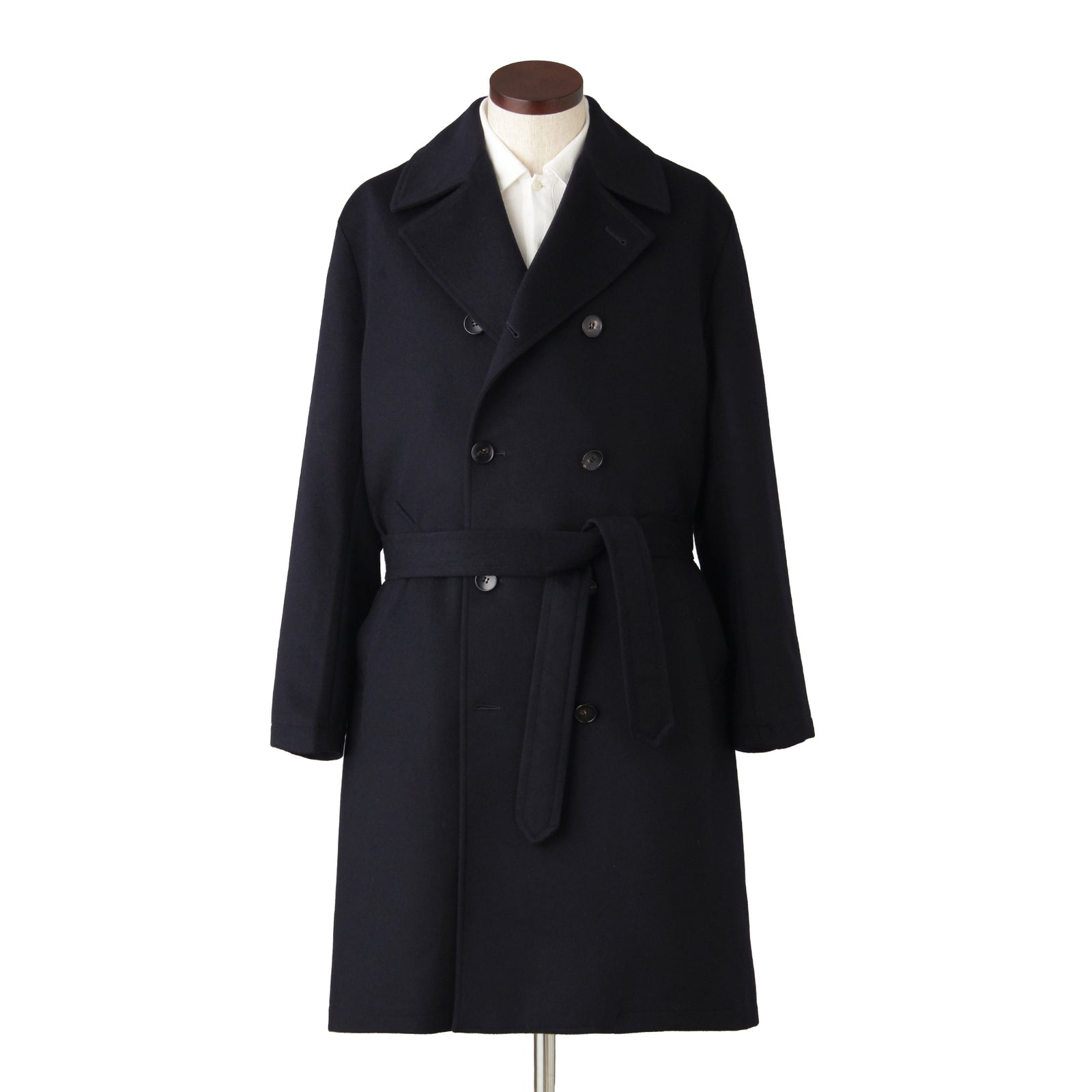 Finjack（フィンジャック）カシミヤダブルチェスターコート ネイビー