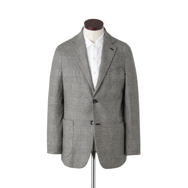 Finjack（フィンジャック）ウールストレッチグレーグレンチェック