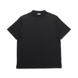 WDFスーピマコットン モックネックTシャツ ブラック