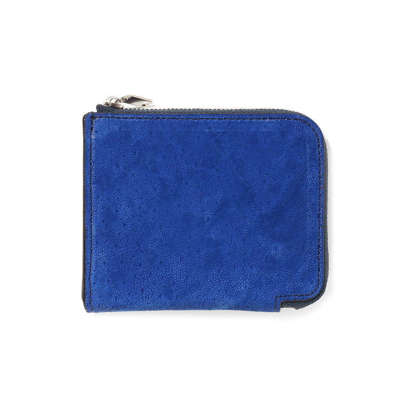 【11月27日(木) 19:00販売開始予定】エレファント L字 ジップウォレット ブルー