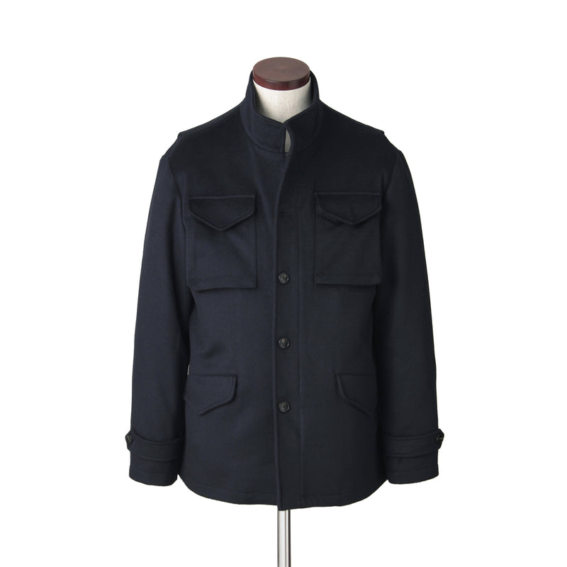 【12/4（木）13:00 販売開始予定】カシミヤM-65フィールドジャケット ネイビー