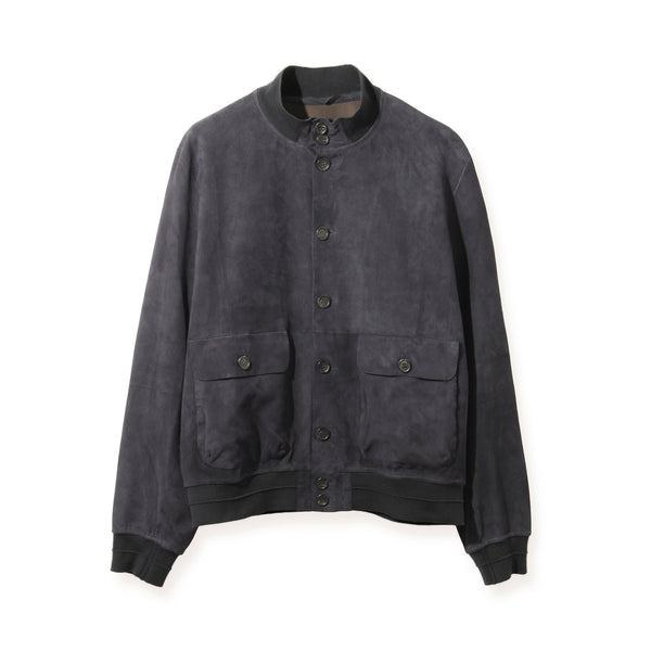 【10/9（木）19:00販売開始予定】ライトウエイトスエード バルスタリーノブルゾン ネイビー
