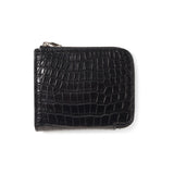 【11/27（木）19:00 販売開始予定】クロコダイル L字ジップウォレット ブラック