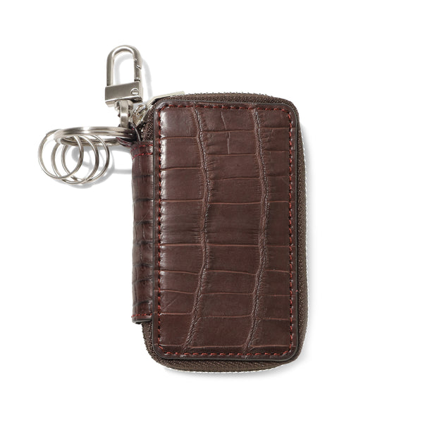 クロコダイル スマートキーケース ワイン