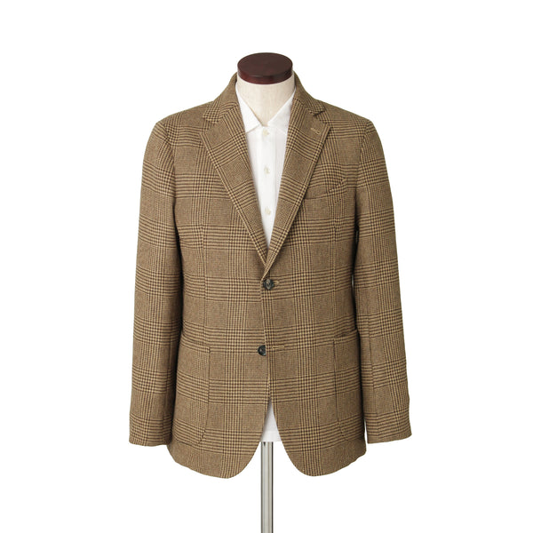 【10月28日（火） 13:00 予約販売開始予定】Loro Piana カシミヤウール グレンチェックジャケット キャメル