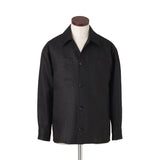 【4月下旬頃発送予定】ハードマンズリネン CPOシャツジャケット ブラック