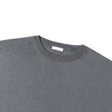【4/28（火）19:00販売開始予定】14ゲージウォッシャブルシルク クルーネックニットTシャツ グレー
