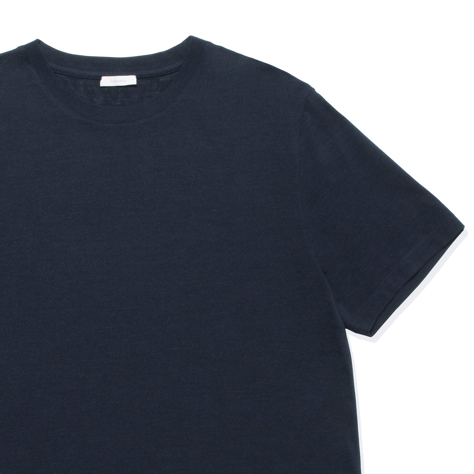 nomiamo（ノミアモ）ウォッシャブルシルク クルーネックTシャツ 