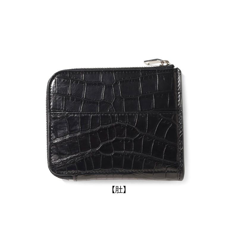 THE SOLE（ザソール）クロコダイル L字ジップウォレット【MASTERPLAN