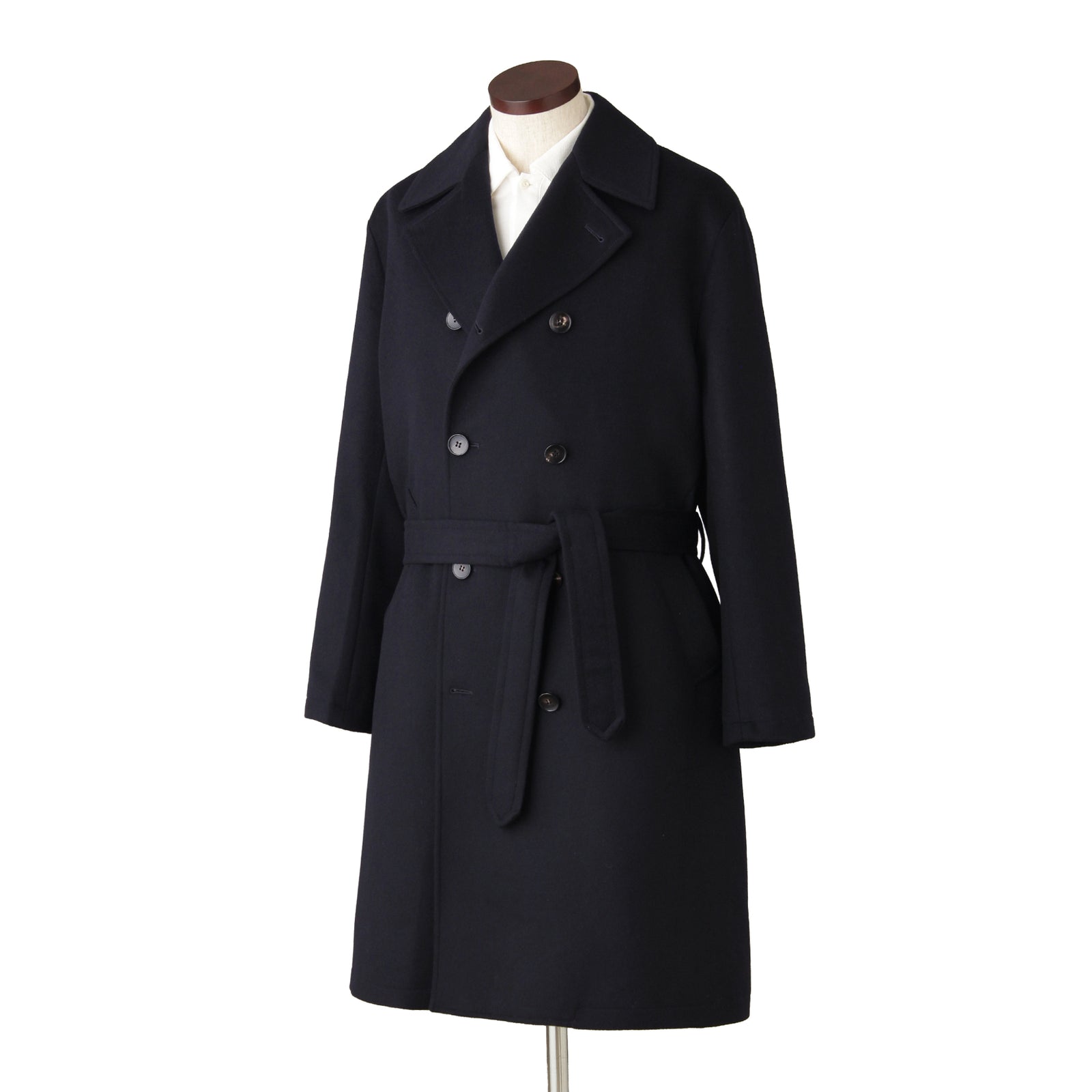 Finjack（フィンジャック）カシミヤダブルチェスターコート ネイビー