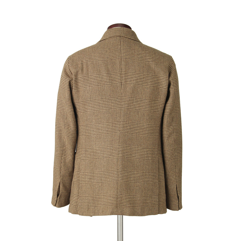 【10月28日（火） 13:00 予約販売開始予定】Loro Piana カシミヤウール グレンチェックジャケット キャメル