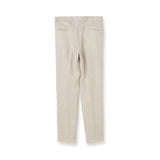 【3/26（木）19:00販売開始予定】ドンゴロスリネン ヘリンボーン ドローコードトラウザーズ アイボリー