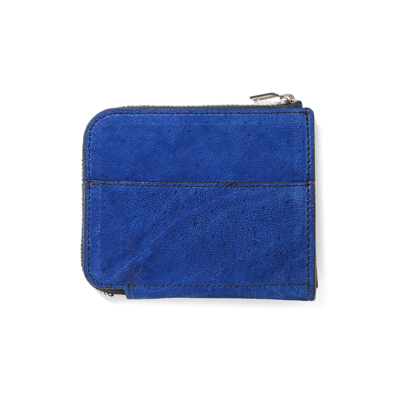 【11月27日(木) 19:00販売開始予定】エレファント L字 ジップウォレット ブルー