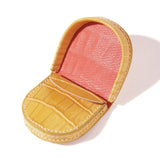 馬蹄（ばてい）クロコダイルコインケース イエロー