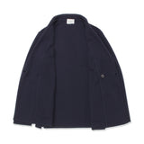 【9/30（火）19:00販売開始予定】ウールニット テーラード ダブルジャケット ネイビー