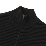 【10月28日（火） 13:00 販売開始予定】カシミヤジップアップ ドライバーズニットベスト  ブラック
