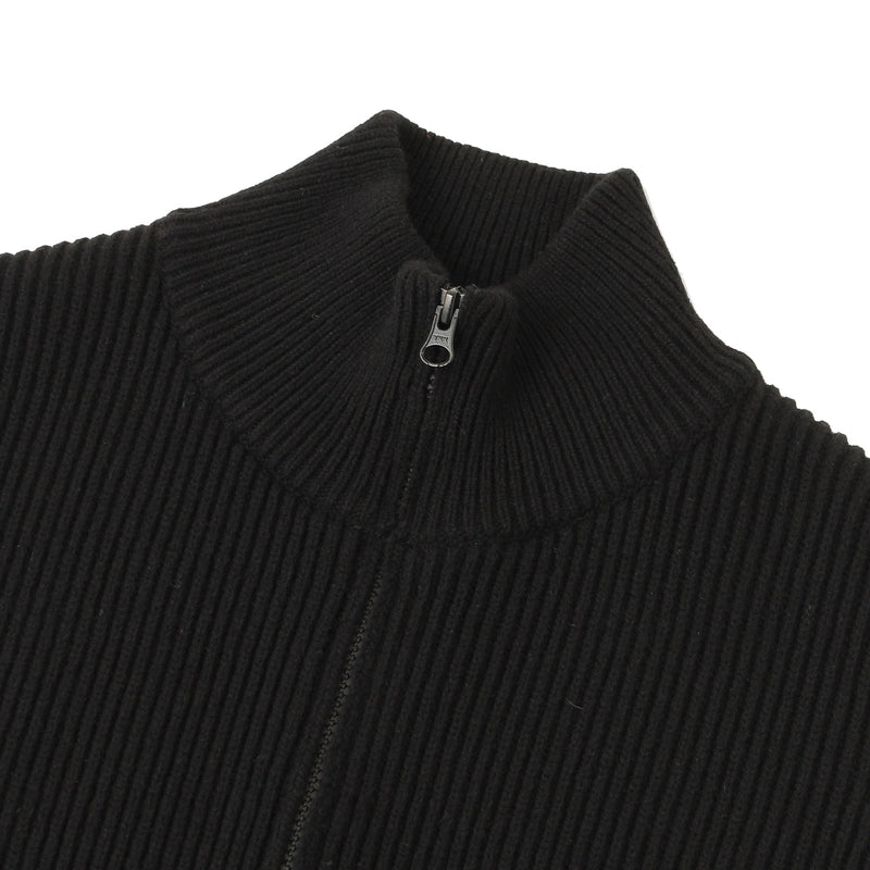 【10月28日（火） 13:00 販売開始予定】カシミヤジップアップ ドライバーズニットベスト  ブラック