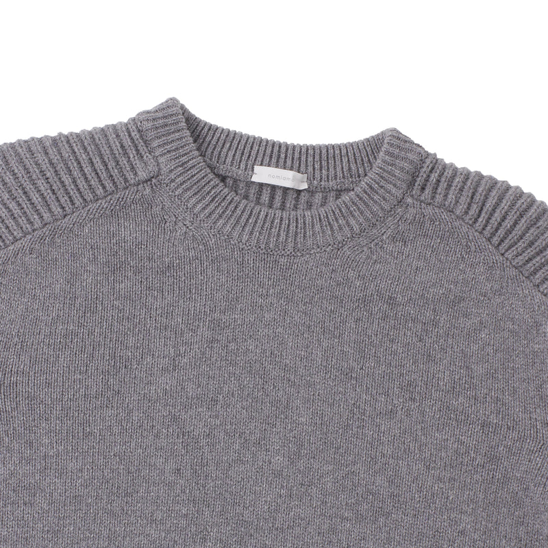 【11月19日（水） 18:00 販売開始予定】「干場義雅氏別注」 カシミヤミドルゲージ コマンドニット グレー