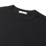 30ゲージ アラシャンカシミヤ クルーネックニット ブラック