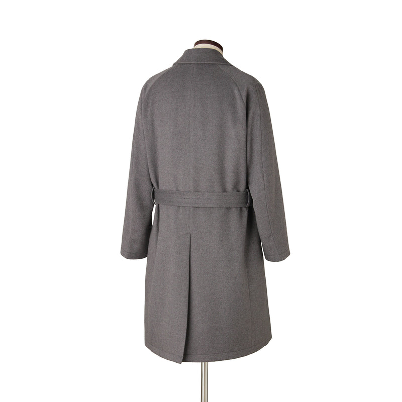 PIACENZA カシミヤ シングルバルカラーコート グレー