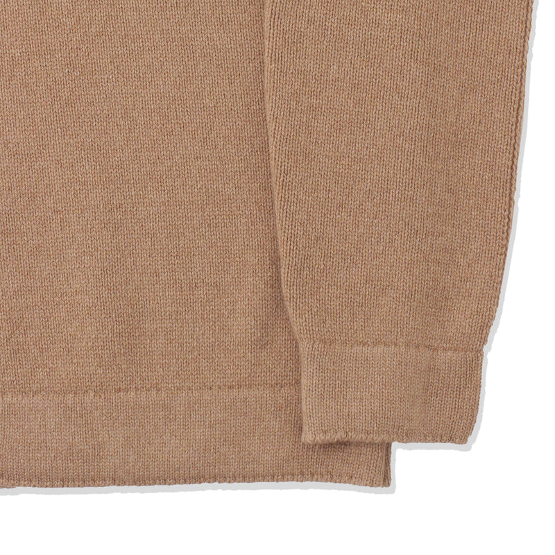 【11月19日（水） 18:00 販売開始予定】「干場義雅氏別注」 カシミヤミドルゲージ コマンドニット キャメル