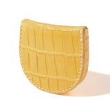 馬蹄（ばてい）クロコダイルコインケース イエロー