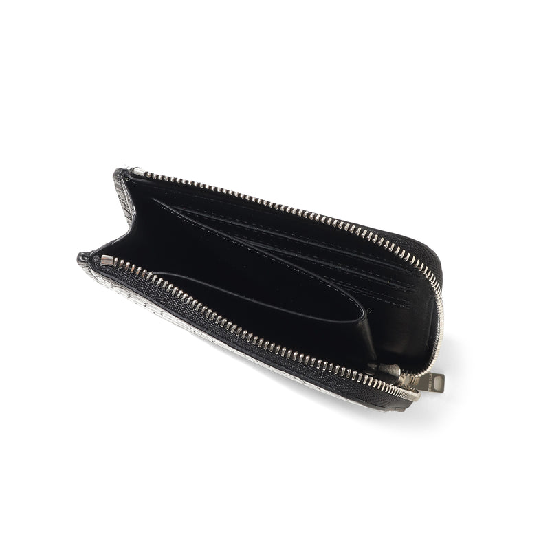 【11/27（木）19:00 販売開始予定】クロコダイル L字ジップウォレット ブラック