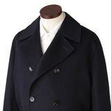 カシミヤダブルチェスターコート ネイビー