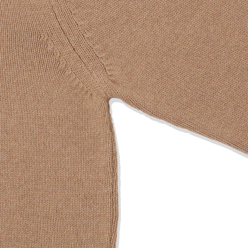 【11月19日（水） 18:00 販売開始予定】「干場義雅氏別注」 カシミヤミドルゲージ コマンドニット キャメル