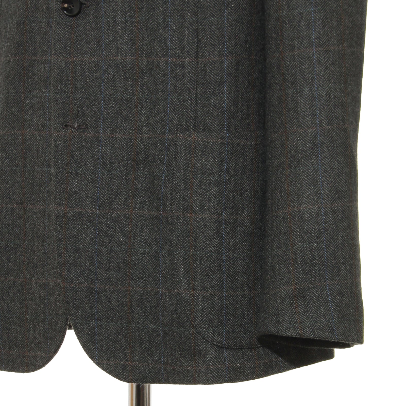 Finjack 現行 テーラードジャケット カシミヤ100% 44 ヘリンボーン