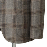 Lanificio di Pray カシミヤ チェックジャケット グレー