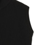 【10月28日（火） 13:00 販売開始予定】カシミヤジップアップ ドライバーズニットベスト  ブラック