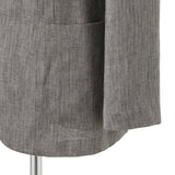 【3/26（木）19:00販売開始予定】ドンゴロスリネン ヘリンボーン ジャケット グレー