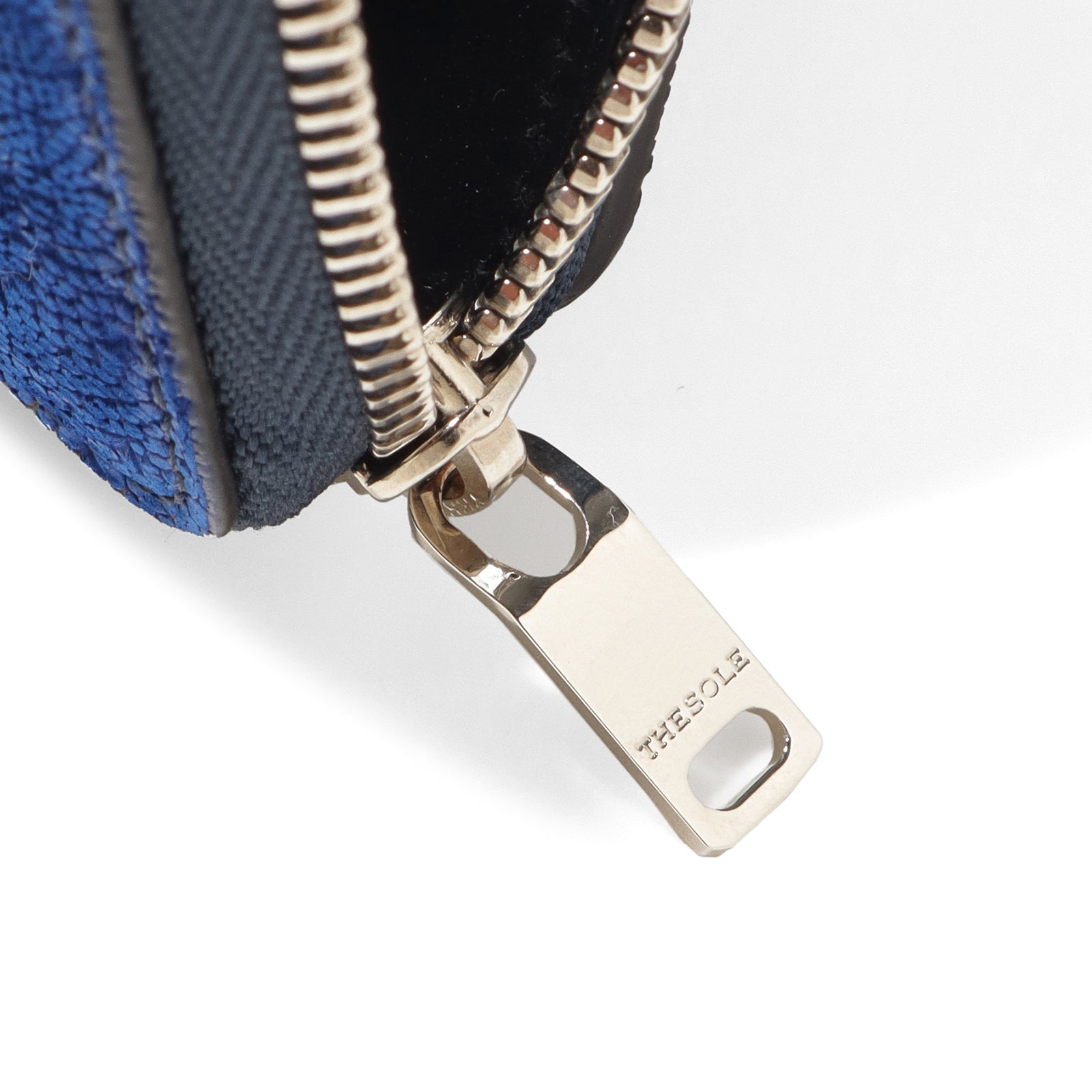 THE SOLE（ザソール）エレファント L字 ジップウォレット ブルー 