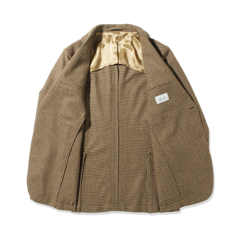 【10月28日（火） 13:00 予約販売開始予定】Loro Piana カシミヤウール グレンチェックジャケット キャメル
