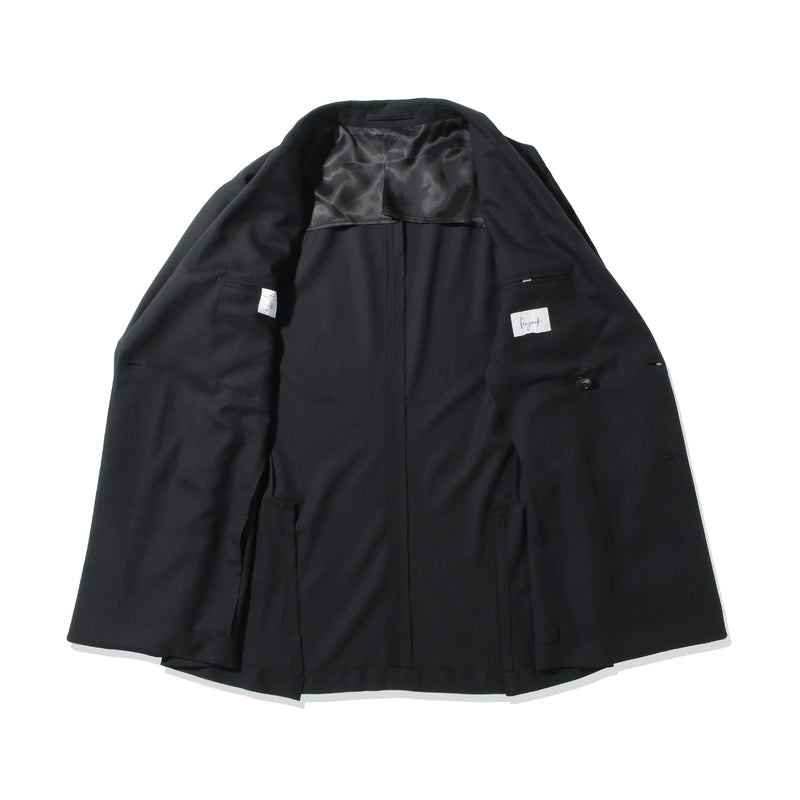 【10/23（木）13:00 販売開始予定】カシミヤシルク  ネイビーダイアゴナル  ダブルジャケット